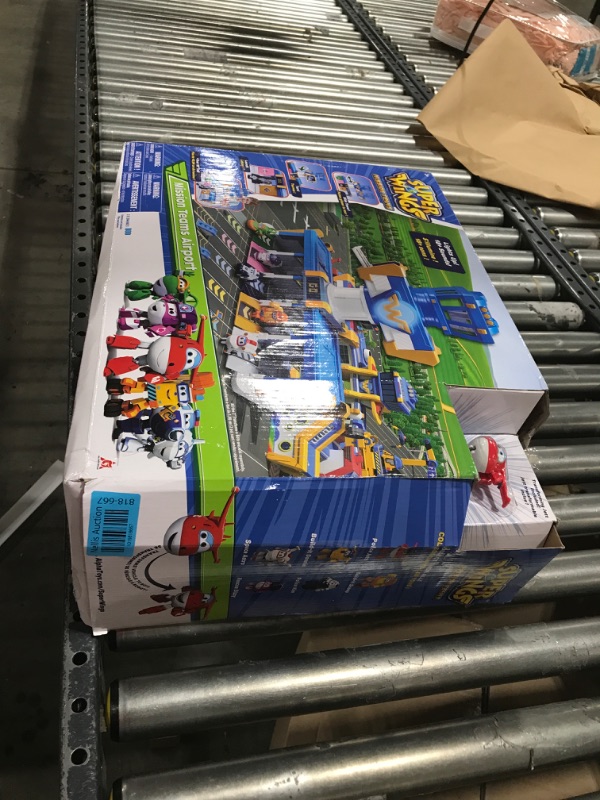 Photo 1 of Alpha Group Super Wings Airport Adventures Transform-A-Bots Playset , Blue , Standard & Transforming Jett 5'' Scale