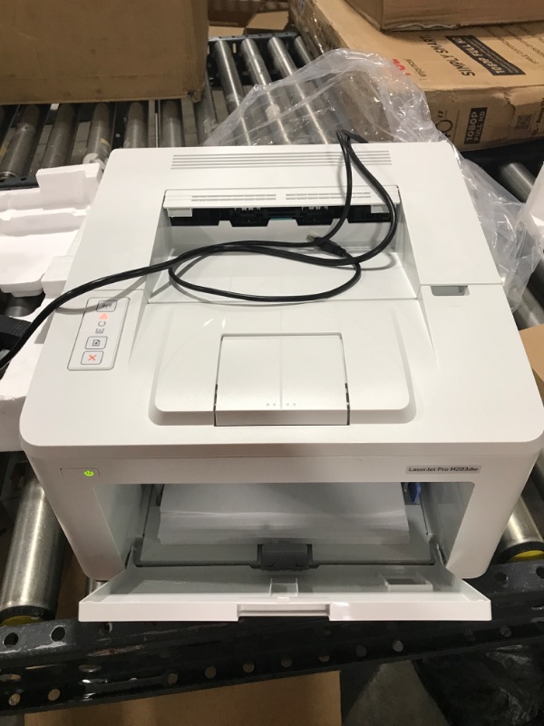 Photo 2 of HP LaserJet Pro M203dw Wireless Monochrome Printer with built-in Ethernet & 2-sided printing, works with Alexa (G3Q47A)