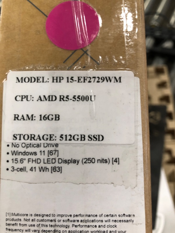 Photo 5 of HP 2022 Newest 15.6'' FHD IPS Laptop Computer, AMD Hexa-Core Ryzen 5 5500U (up to 4.0GHz, Beat i7-10710U), 16GB RAM, 512GB SSD,USB-C,HDMI, Wi-Fi, Webcam, Upto 9.5 Hours, Windows 11+MarxsolCables
