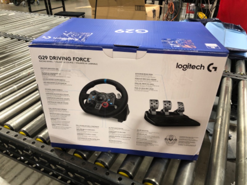 Photo 3 of Logitech G Dual-Motor Feedback Driving Force G29 Gaming Racing Wheel with Responsive Pedals + Logitech G Astro A30 + A30