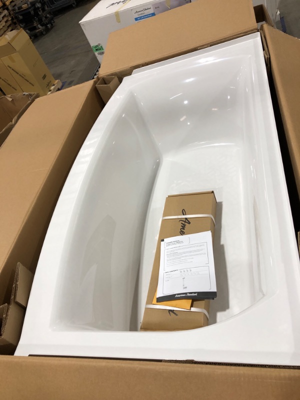 Photo 2 of Ovation Curve 60 in. Right Drain Rectangular Apron Front Bathtub in Arctic White