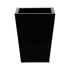 Photo 1 of 13 in. Classic Square Metal Planter
