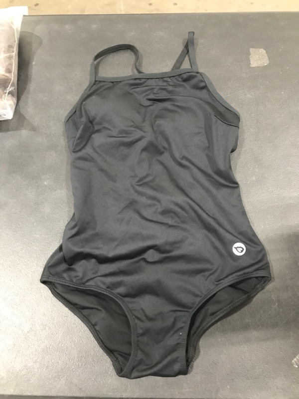 Photo 1 of Black One Piece Bathing Suit Unknown Size