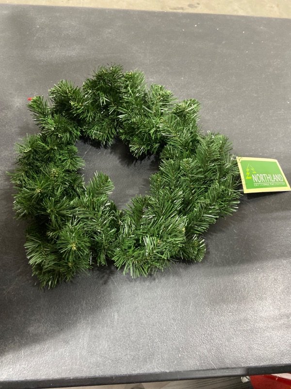Photo 2 of 18" Deluxe Windsor Pine Artificial Christmas Wreath - Unlit
