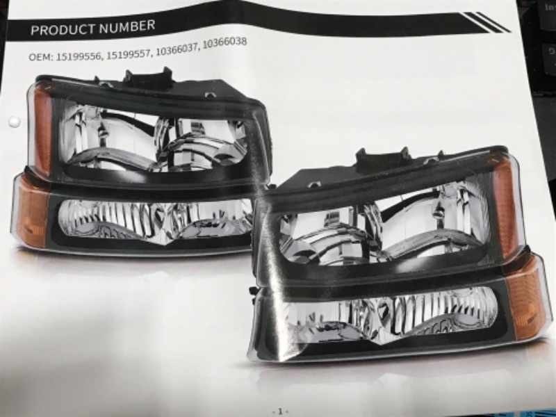 Photo 3 of AUTOSAVER88 Headlight Assembly Compatible with 2003-2006 Chevy Silverado Avalanche 1500/2500/3500 Headlights Replacement(Not Fits Body Cladding Models)
