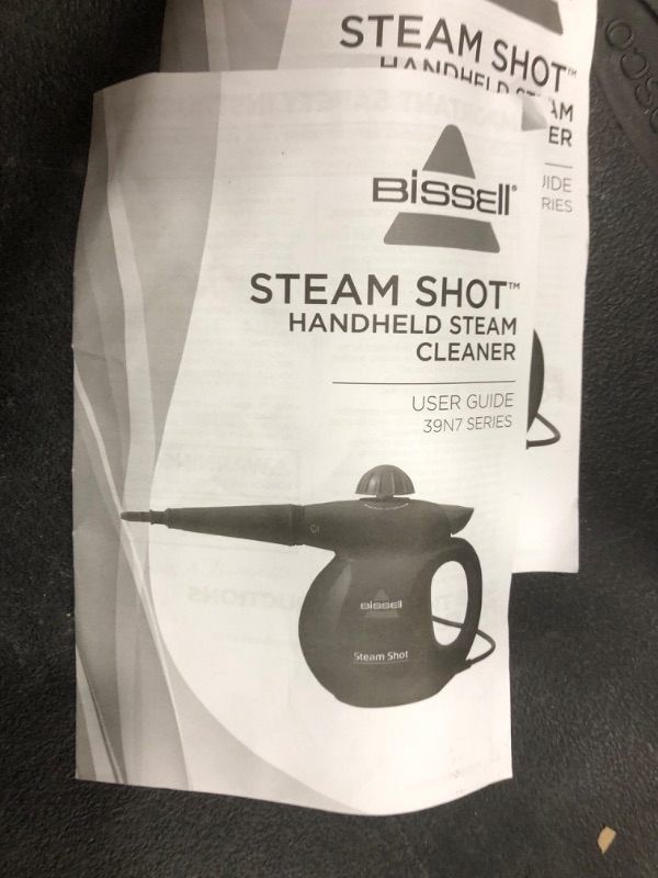 Photo 4 of Bissell SteamShot Hard Surface Steam Cleaner with Natural Sanitization, Multi-Surface Tools Included to Remove Dirt, Grime, Grease, and More, 39N7V Sparkly Charcoal