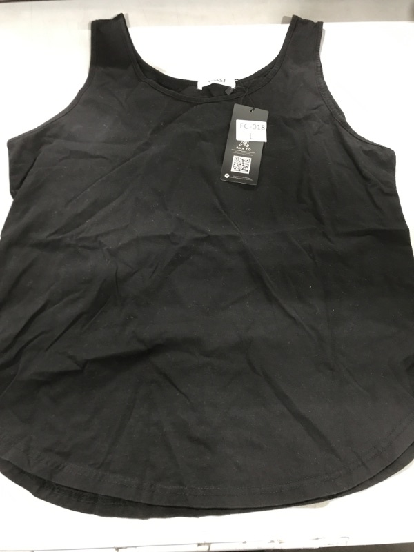 Photo 1 of Alice CO Women's Casual V Neck Sleeveless Chiffon Layered Tank Tops  SIZE L