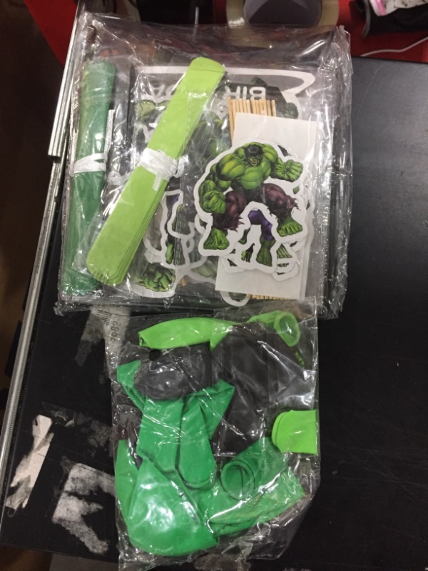 Photo 1 of 41 Packs OdeJous Birthday Party Supplies, Superher0-Hulk Theme Party Supplies, Cake Toppers, Kids Adult Birthday Party Decorations