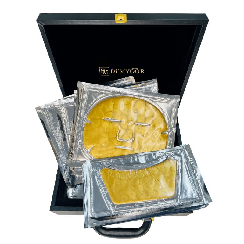 Photo 1 of 24K Gold Face & Neck Deep Tissue Mask. -Kit includes 12 face masks and 12 neck masks
