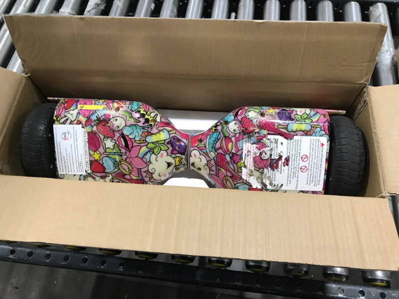 Photo 1 of Flash Wheel Hoverboard 6.5 Bluetooth Speaker with LED Light Self Balancing Wheel Electric Scooter - Unicorn