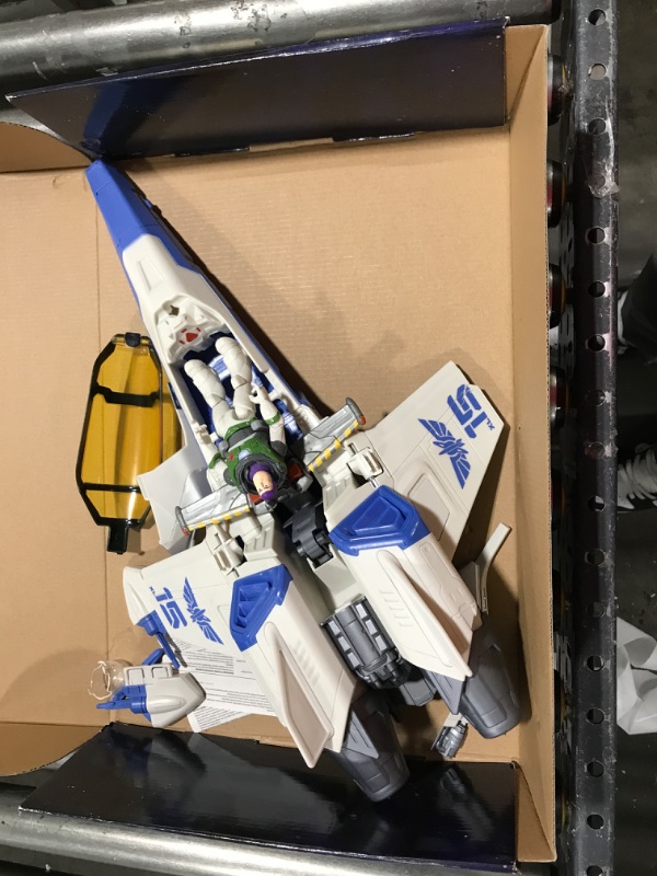 Photo 2 of Disney and Pixar Lightyear Toys, XL-15 Spaceship Vehicle with Buzz Lightyear Action Figure and Projectiles, Blast and Battle Pack???? Frustration Free Packaging