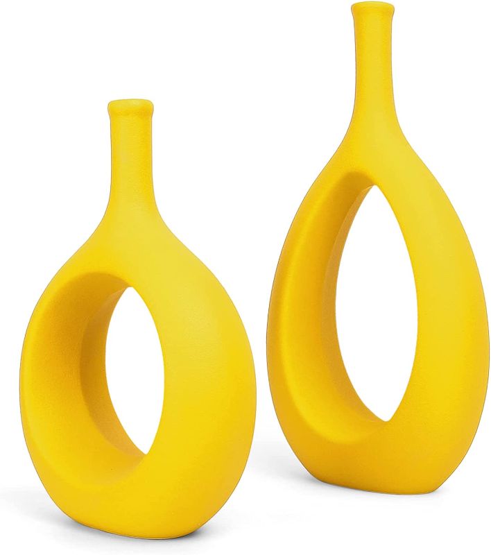 Photo 1 of 
Samawi Yellow Vase Set of 2 Yellow Ceramic Vase Yellow Decor Flower Vase Yellow Vases Home Decor Yellow Decorative Vase Yellow Table Decor Modern Living Room Decor Yellow Living Room Decor

