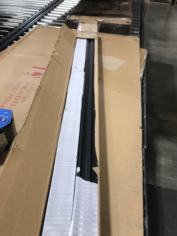 Photo 1 of 4PCS V Slot 4040 Aluminum Extrusion Profile 48'' European Standard Anodized Linear Rail for 3D Printer Parts and CNC DIY 1220mm Black(48inch) Black 4PCS 1220mm(48'')