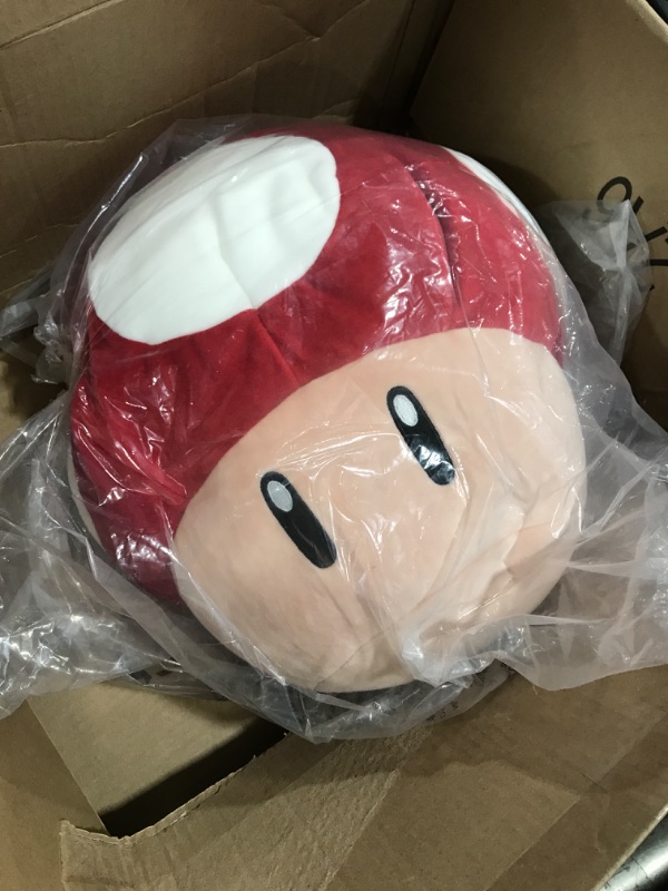 Photo 2 of Club Mocchi- Mocchi- Nintendo Super Mario Plush — Mushroom Plushie — Collectible Squishy Plushies — 15 Inch