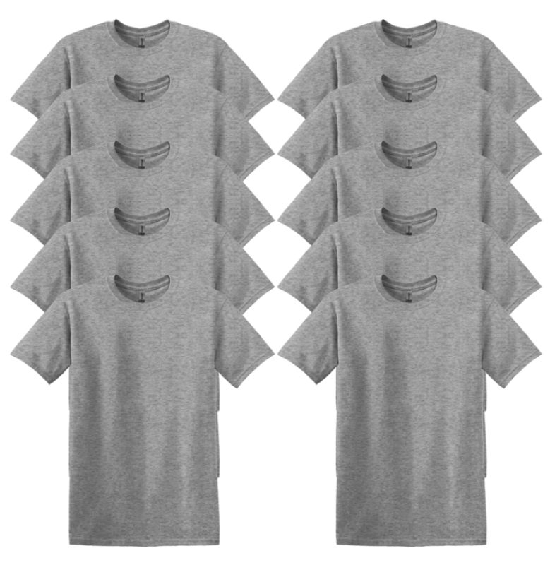 Photo 1 of 10-PACK - Gildan Adult Heavy Cotton 5.3 oz T-Shirt XL