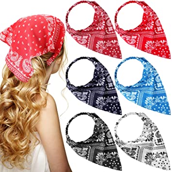 Photo 1 of 6 Pieces Floral Elastic Hair Bandanas Scarf Headband Chiffon Head Kerchief Floral Printed Turban Boho Headbands Hair Bandanas with Hair Clips for Women Hair Accessories (Vintage Floral Patterns) https://a.co/d/8MHHysq