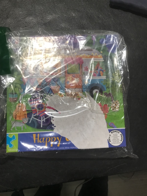 Photo 2 of Ceaco - Happy Camper - Mountain Camper - Oversized 300 Piece Jigsaw Puzzle