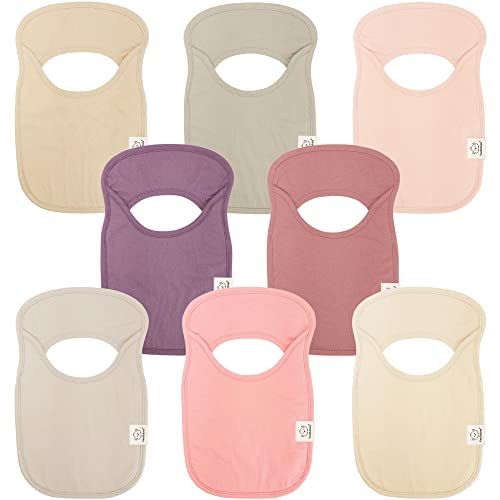 Photo 1 of 8-Pack Baby Bibs for Boys, Girls - Pull-on Bibs for Baby Girl, Baby Boy, Baby Girl Bib, Baby Boy Bib, Baby Drool Bibs, Baby Bib Unisex, Teething Bibs,