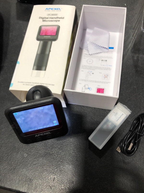 Photo 1 of Handheld Digital Microscope, 400-800X HD Digital Microscope for Adults, with 2" LCD Screen Pocket Microscope for Kids, USB Lab Handheld Digital Microscopes Equipment, with 32GB SD Card