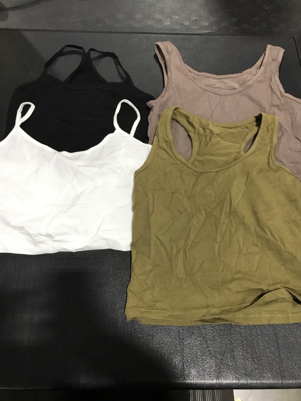 Photo 1 of 4 PACK OF TANK TOPS DIFFERENT COLOR AND STYLES SIZE S 