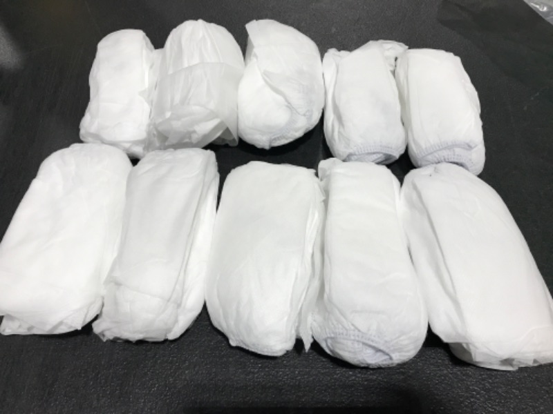 Photo 2 of  Non-woven Fabric Disposable Shoes Covers Elastic Band Breathable Dustproof Anti-slip Shoe Covers WHITE