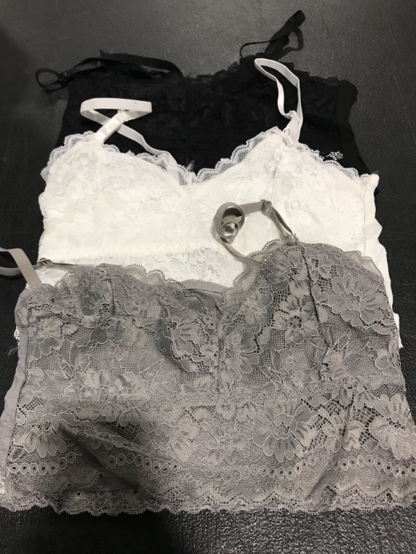 Photo 1 of  3 PACK LACE BRALETTE SIZE S