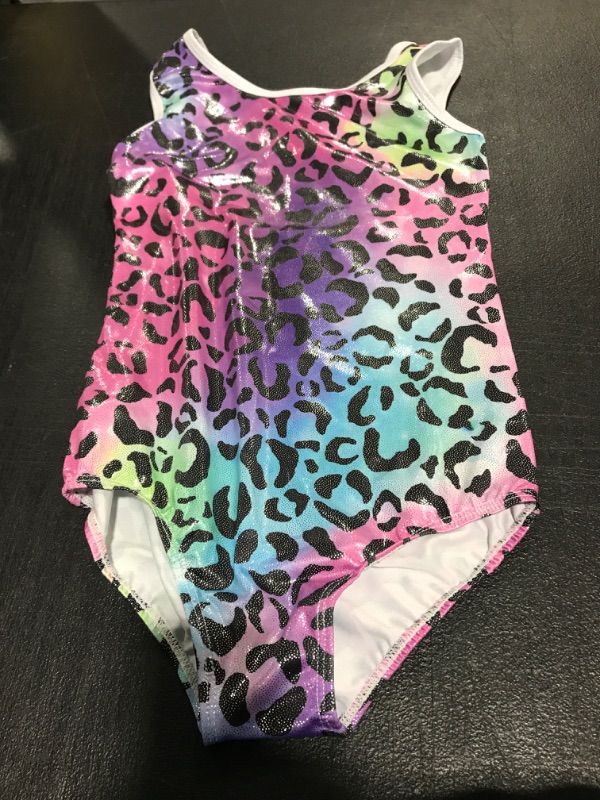 Photo 1 of  Leotards for Girls Gymnastics with Hair Scrunchie Unicorn Sparkly Dance Unitards Biketards SIZE S