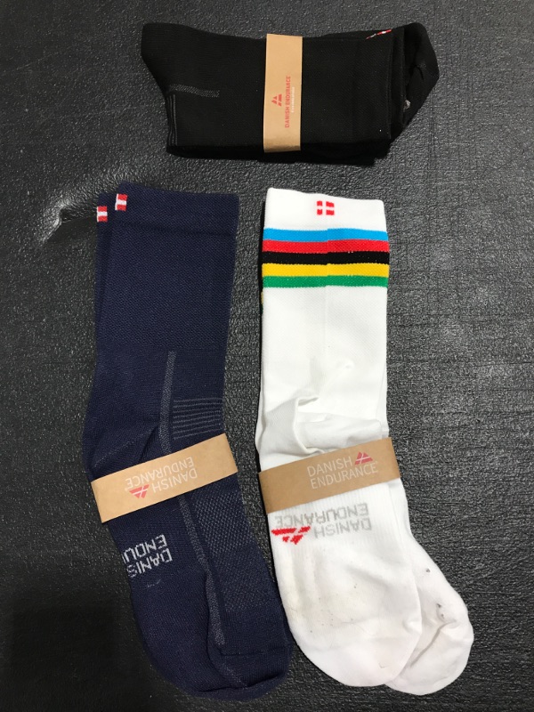 Photo 1 of DANISH ENDURANCE SOCKS. 3 PAIR. ONE SIZE. 