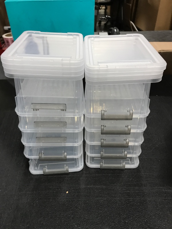 Photo 1 of 10 PACK CLEAR PLASTIC STORAGE CONTAINERS. 