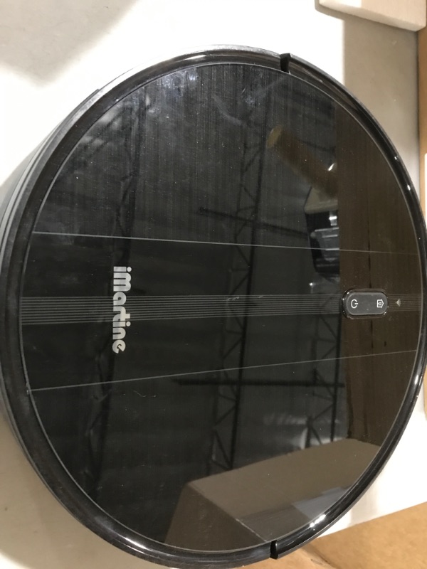 Photo 1 of iMartine Robot Vacuum and Mop Cleaner with Boundary Strips, 2200Pa Strong Suction, Quiet, Slim, Self-Charging Robotic Vacuums, Ideal for Pet Hair, Hard Floors, Medium Pile Carpets, Works with Alexa