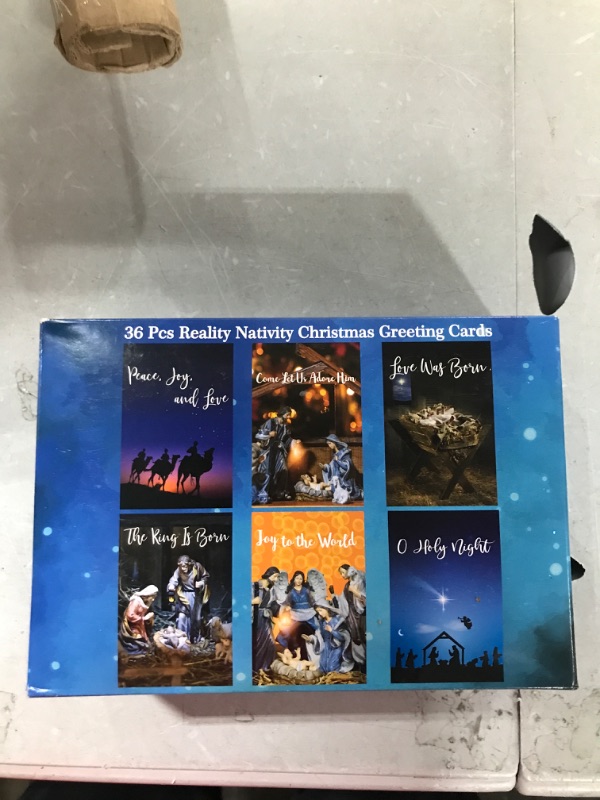 Photo 2 of ceiba tree Christmas Cards Religious Christmas Cards Boxed with Envelopes Nativity Cards 36Pcs Reality Nativity