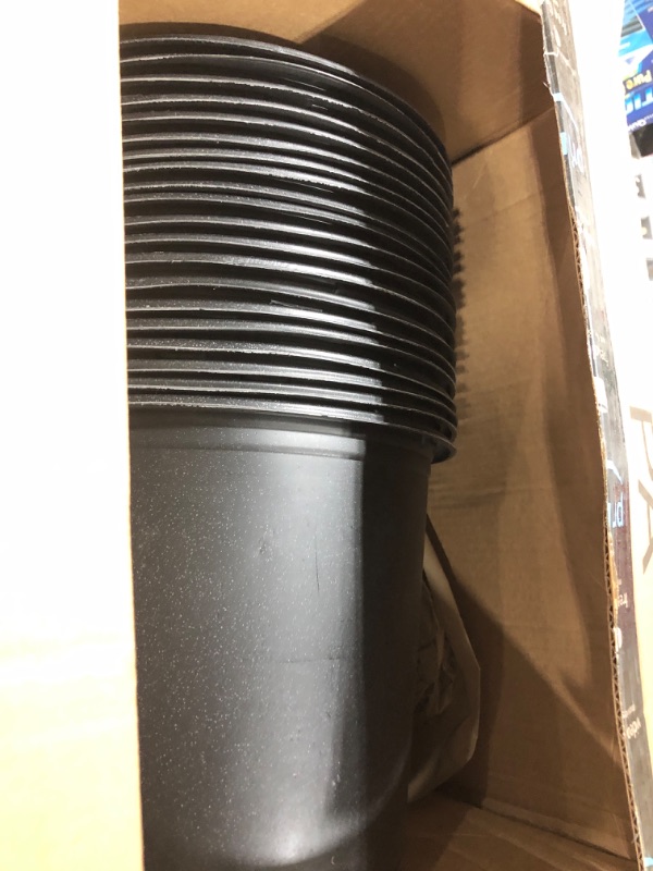 Photo 1 of 20-Pack 2 Gallon Premium Black Plastic Nursery Plant Container Garden Planter Pots (2 Gallon)