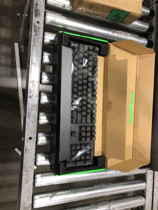 Photo 3 of Razer Huntsman V2 Optical Gaming Keyboard: Fastest Linear Optical Switches Gen-2 w/Sound Dampeners & 8000Hz Polling Rate - Doubleshot PBT Keycaps - Dedicated Media Keys & Dial - Ergonomic Wrist Rest Classic Black Keyboard Huntsman V2 Linear Optical Switch