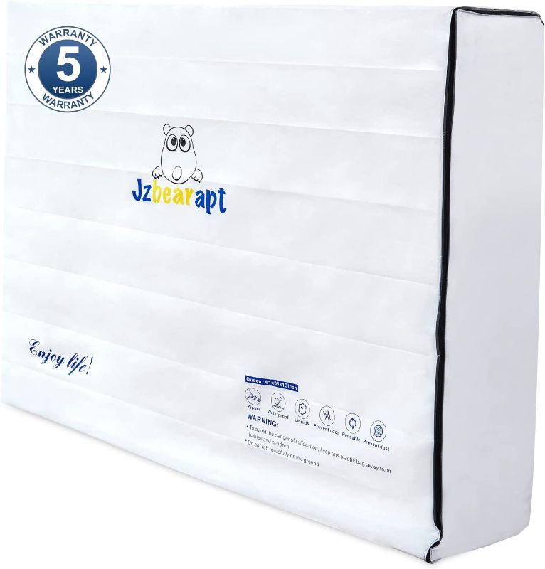 Photo 1 of Mattress Bags for Moving of Queen - Zipper Closure - Tear Resistant - Waterproof - No Fading - Heavy Duty Mattress Cover for Moving
