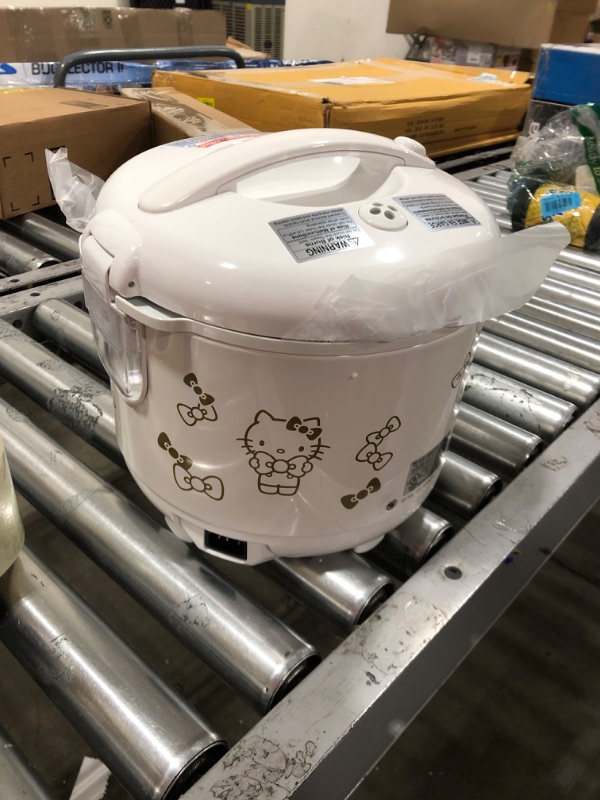 Photo 2 of Zojirushi NS-RPC10KTWA Automatic Rice Cooker & Warmer, 5.5-Cup, White 5.5-Cup Hello Kitty White