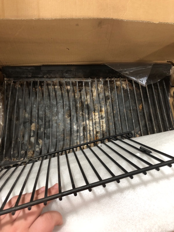 Photo 1 of Hisencn 23"- 35" Adjustable Ash Pan/Drip Pan for Chargriller 5050 5072 5650 2121 2123 2222 2823 2828 200157 Charcoal Grills Charbroil 17302056, with 2 Pack Fire Grate Hangers Replacement Parts 23.62 Inch to 35.43 Inch