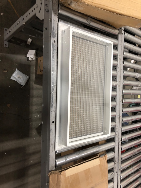 Photo 2 of 24" X 14" Aluminum Return Filter Grille - Easy Airflow - Linear Bar Grilles [Outer Dimensions: 25.75w X 15.75h]