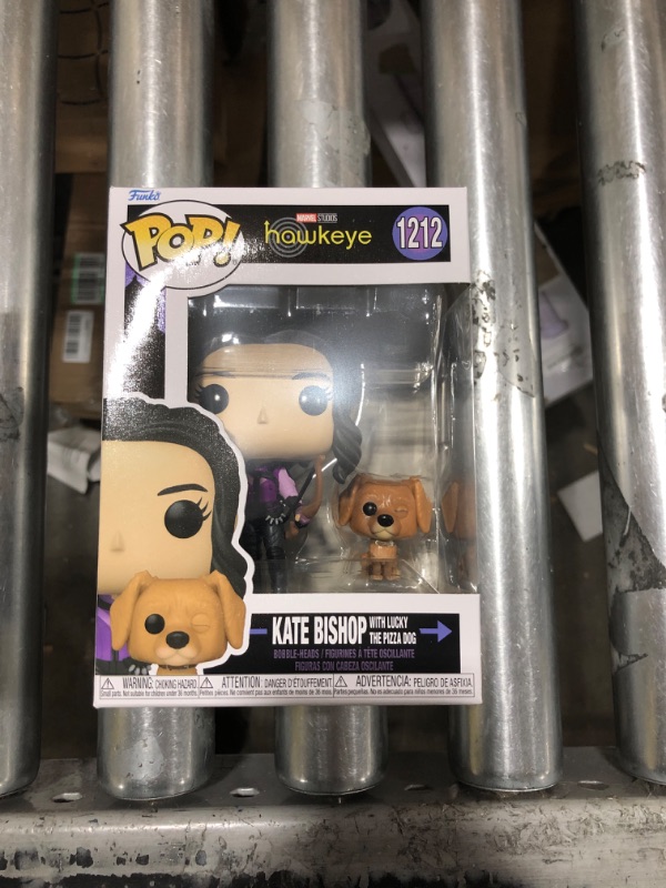 Photo 2 of Funko Pop! & Buddy Marvel: Hawkeye - Kate Bishop with Lucky Pizza Dog Vinyl Bobblehead