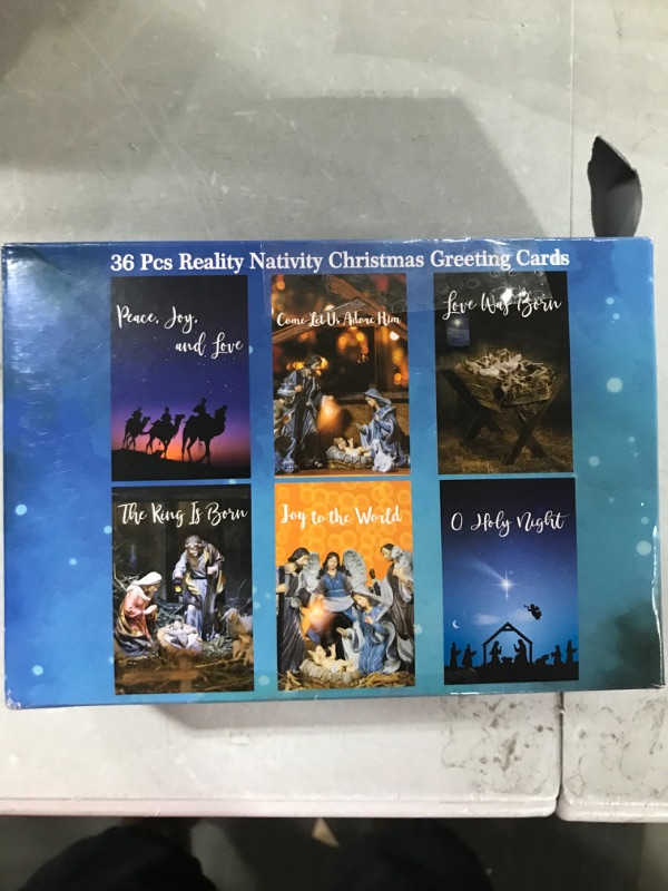 Photo 2 of ceiba tree Christmas Cards Religious Christmas Cards Boxed with Envelopes Nativity Cards 36Pcs Reality Nativity