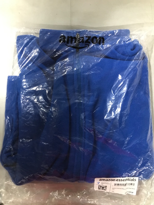 Photo 2 of Amazon Essentials Men's Full-Zip Polar Fleece Vest (Available in Big & Tall) Polyester Cobalt Blue XX-Large