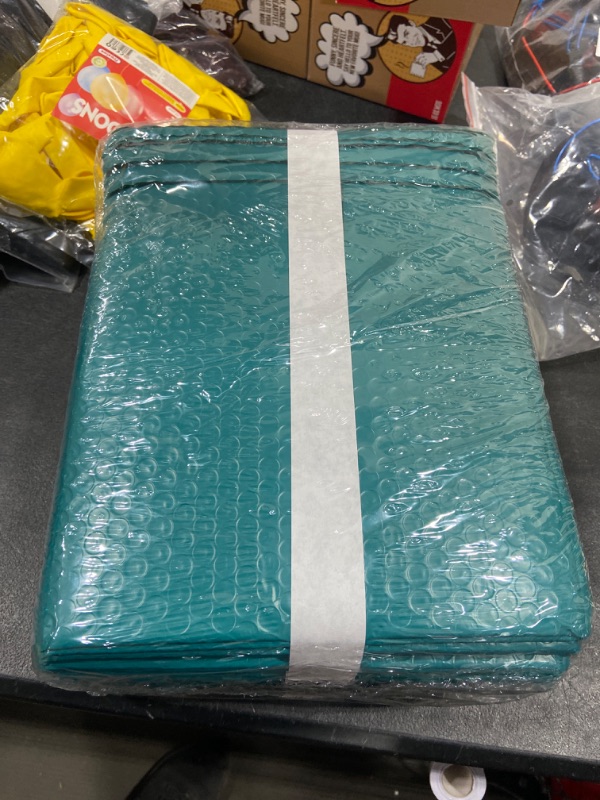 Photo 1 of LIMNUO Bubble Mailers 8.5x12 Inch 25 Pc,Ultramarine Green Poly Bubble Mailers Self Seal Padded Envelopes, Opaque Self Waterproof Boutique Shipping Bags 8.5x12 25pc Ultramarine Green