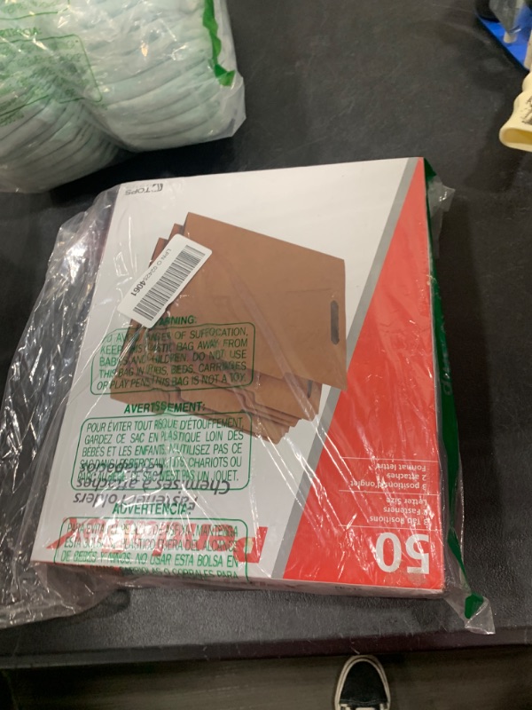 Photo 1 of Pendaflex® Kraft Rec Classification Folders With Fasteners, Letter Size, Box Of 50