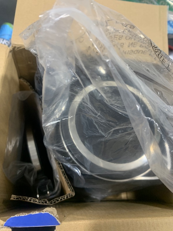 Photo 1 of Hamilton Beach 41033 Digital Electric Tea Kettle, Hot Water Boiler & Heater 1.7 L, 5 Preset Modes + Keep Warm, Fast Boil 1500W, BPA Free, Cool-Touch Stainless Steel Exterior, Black