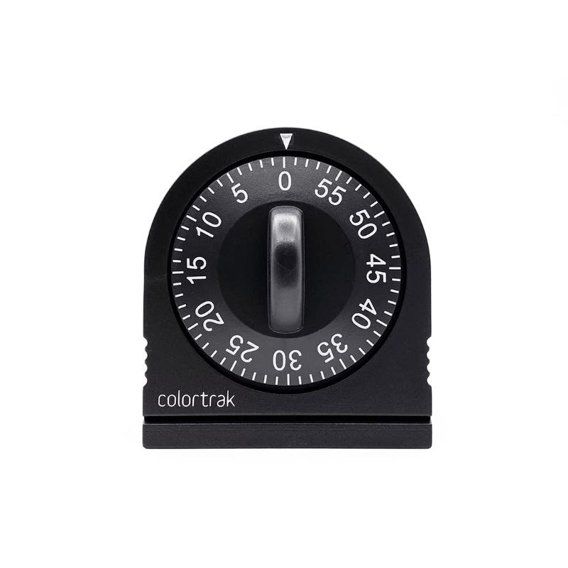 Photo 1 of 60 Minute Wind Up Timer, Visual Mechanical Timer, from 0 to 60 Minutes, for Kitchen, Hair Color Processing, Tanning Time, Kids' Home and Classroom Activities or Timeouts, Black