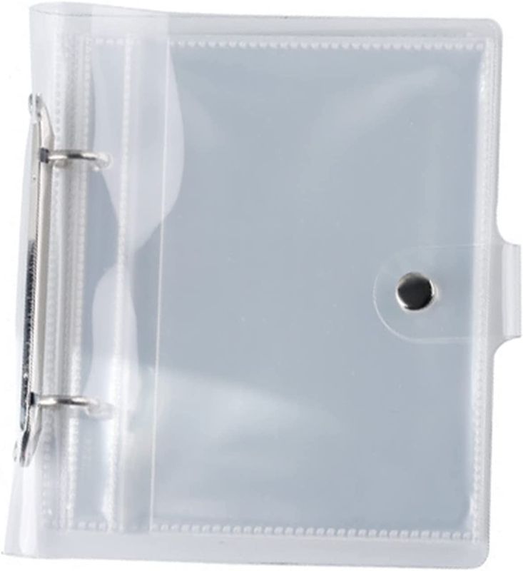 Photo 1 of YOAVIP 5.5 x 5.9 Clear 2 Ring Photo Protectors Binder Cover with Refill Pages (3.9 x 5.9, 25 Pack)
