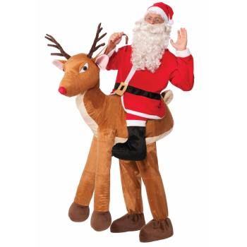 Photo 1 of Men S Santa Ride a Reindeer Christmas Costume
