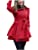 Photo 1 of  Women's Faux Fur Lapel Double-Breasted Thick Wool Trench Coat Jacket Winter Warm Parka Shawl Size L
