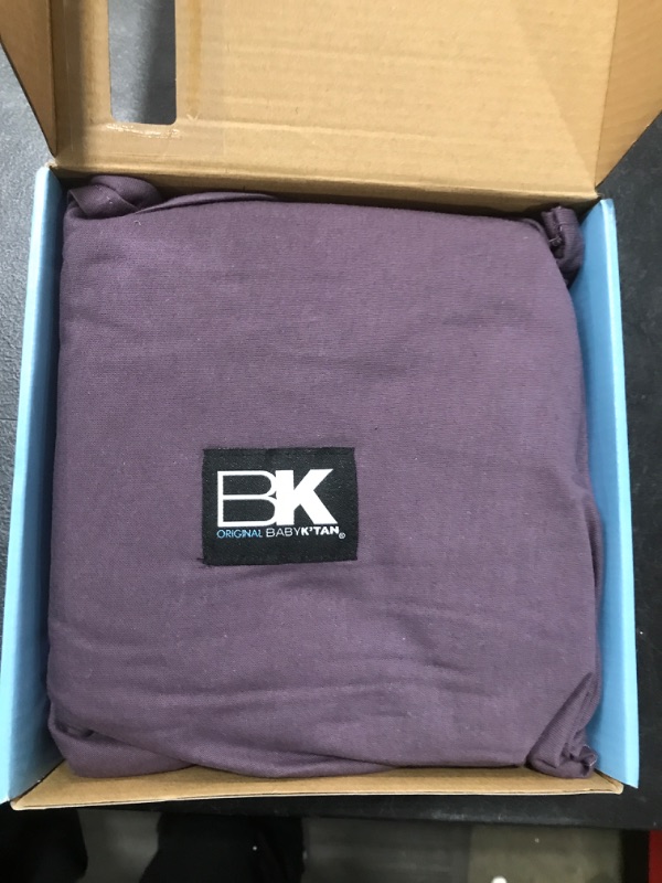 Photo 2 of Baby K'tan Baby Wrap Carrier - Pre Wrapped and Simple as 1-2-3, Pillowy Soft, Slip On - Not Like Any Newborn Sling, No Rings, No Tying, No Buckles - Original Eggplant (Medium) Eggplant Medium