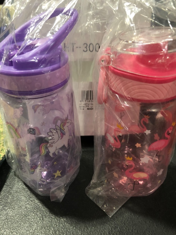 Photo 1 of 2- 16 oz kids chug/straw bottle 2 pack