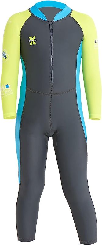 Photo 1 of AIWUHE Kid's Full Body Swimwear Boys&Girls One Piece Swimsuit Long-Sleeve Water Sports Rash Guard UPF 50+ Sunsuit Sets size xl 5-6  y 